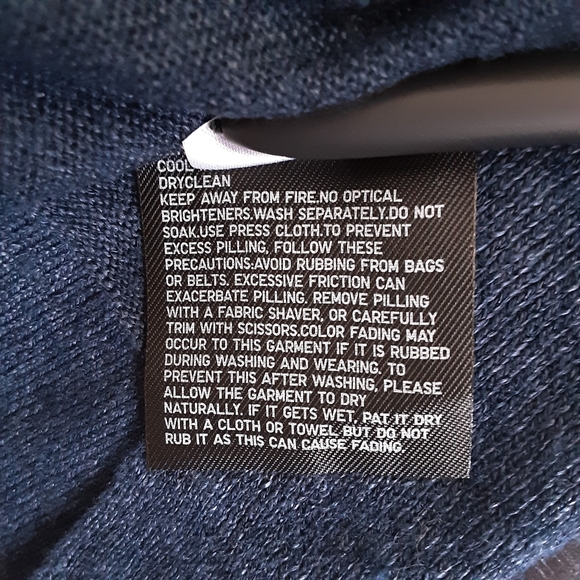 Uniqlo Navy Blue Linen Cardigan with Pockets - Picture 6 of 6